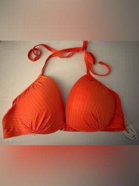 Vibrant Orange Padded Bikini Top